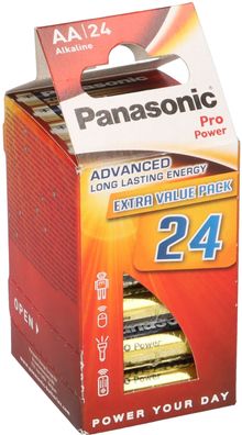 Panasonic AA Mignon Pro Power 1,5V Batterie 24er Blister