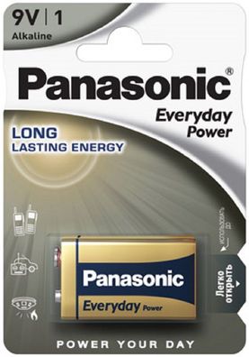 Panasonic 9V Block Everyday Power 9V Batterie Blister