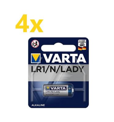 4x Varta Professional Electronics 4001 Lady Batterie 1er Blister