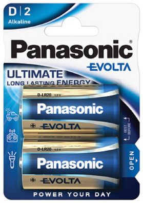Panasonic D Mono Evolta Batterie 1,5V 2er Blister