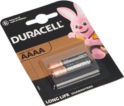 2er Blister Duracell MX2500 AAAA Batterie AlMn