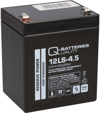 Q-Batteries 12LS-4.5 12V 4,5Ah Blei-Vlies Akku / AGM VRLA