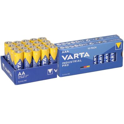 40x Varta Batterie Industrial 20x AA LR06 + 20x AAA LR3 Mignon Micro