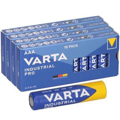 Varta 4003 Industrial AAA LR03 Micro Batterie 40 Stück