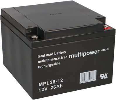 Multipower Blei-Akku MPL26-12 12V 26Ah Pb
