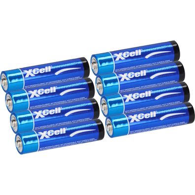 8x XCell LR03 Micro Super Alkaline Batterie AAA 2x 4er Folie