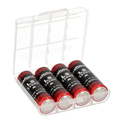 4x Kraftmax Lithium 3,6V Batterie ER14505 LS14500 AA - Zelle + Box Mignon
