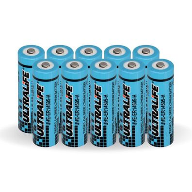 10x Ultralife Lithium 3,6V Batterie LS14500 - AA - UHE-ER14505 LS14500 Li-SOCl2