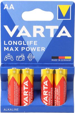 Varta 4706 Max Power Mignon Batterie AA 4er Blister