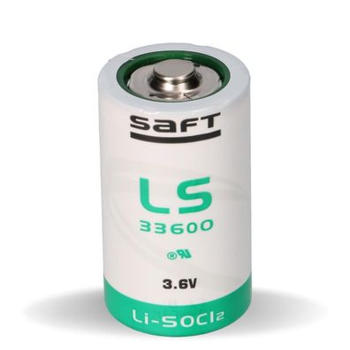 Saft Lithium 3,6V Batterie LS 33600 D Mono Zelle