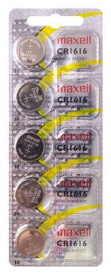 Maxell CR1616 Lithium Knopfzelle 3V 5er Blister
