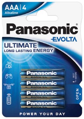 Panasonic AAA Micro Evolta Batterie 1,5V 4er Blister