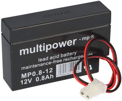 Multipower Blei-Akku MP0,8-12AMP Pb 12V 0,8Ah