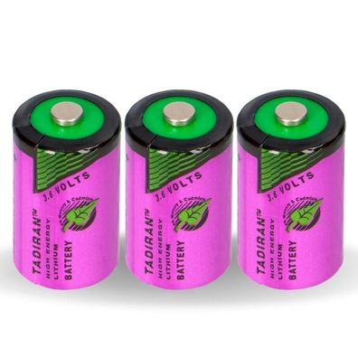 3x Tadiran Lithium 3,6V Batterie SL 750/ S 1/2AA - Zelle 14250