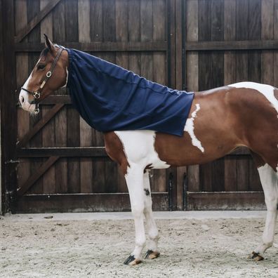 Kentucky Horsewear Cooler Fleece Horse Scarf - navy