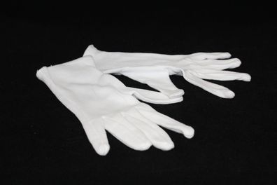 Baumwollhandschuhe weiß, Handschuhe, Stoff, Gastro, Trikothandschuhe S/ M/ L