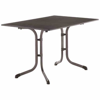 Bouelvard-Klapptisch vivodur, 120x80 cm, eisengrau Stahlgestell eisengrau