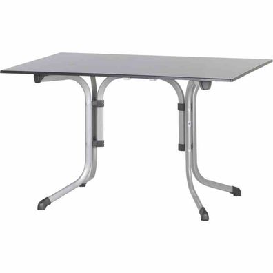 3160-50 Bouelvard-Klapptisch vivodur, 120x80 cm graphit Stahlgestell graphit,