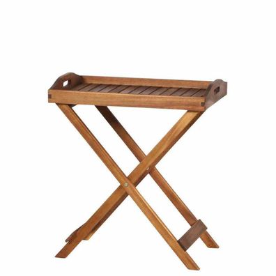 Astoria Tablett 60x40x70 cm Gestell und Tischplatte Akazienholz natur geölt