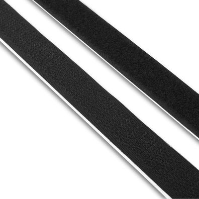 Klettband Selbstklebend 20mm breit Meterware Extra Stark Klettverschluss Klebepa
