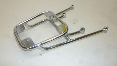 Gepäckträger Kofferträger Halterung luggage rack rear Motorrad Cross Enduro silb