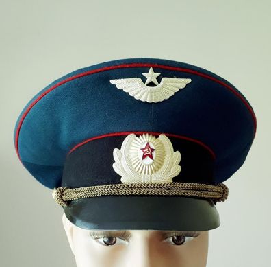 Russische Schirmmütze Luftwaffe Offizier Gr. 55