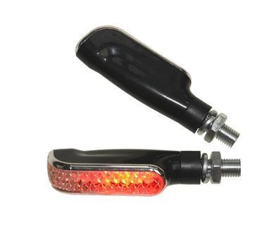 Motorrad LED Blinker/ LED Rücklicht Kombination Jacko schwarz glanz klar