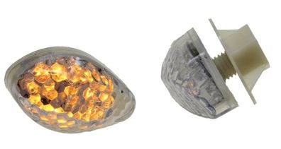 Motorrad LED Verkleidungsblinker Heatbread Klarglas
