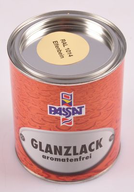 Passat Glanzlack 750ml versch. RAL Decklack Holzlack Lackfarbe Lack hochglänzend