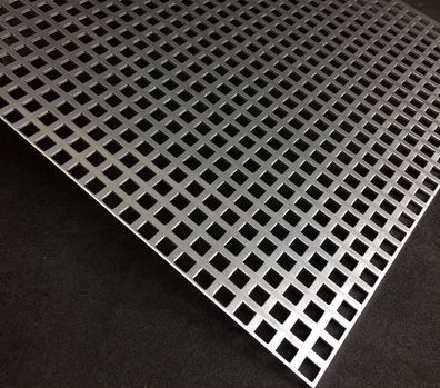 Aluminium Lochblech QG 10-15 t=2,0 mm Blech Wunschmaß