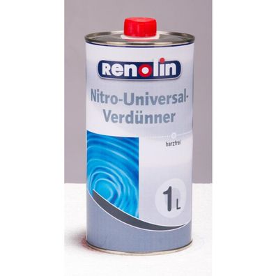 12x 1 Liter Flasche Renolin Nitro-Universal-Verdünner harzfrei 12l Lösemittel