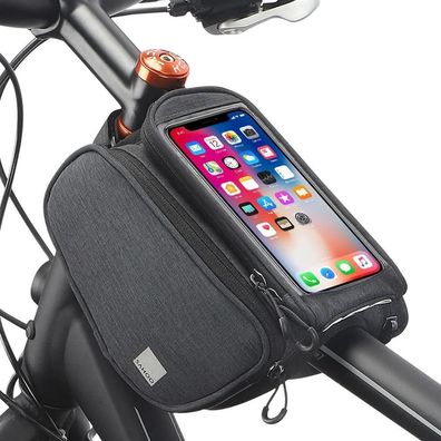 Fahrradrahmen Fahrradtasche mit Reißverschluss Wasserdicht 1.5L