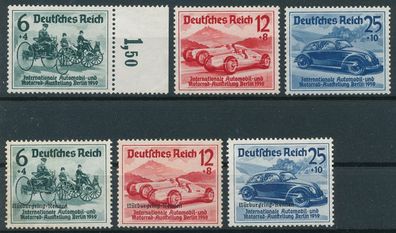 Auswahl: Dt. Reich aus Nr. 686/88 & 695/97, einwandfrei postfrisch, sieheBilder.