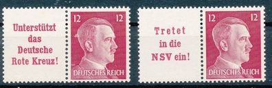 Dt. Reich, W 156/57, einwandfrei postfrisch, siehe Bild.