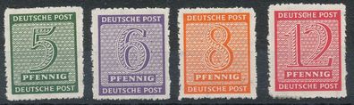 SBZ Sachsen Nr. 116/19x, Postmeistertrennung Roßwein, einwandfrei postfrisch.