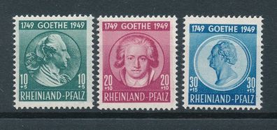 Rheinland Pfalz Nr. 46/48, einwandfrei postfrisch, siehe Bild.