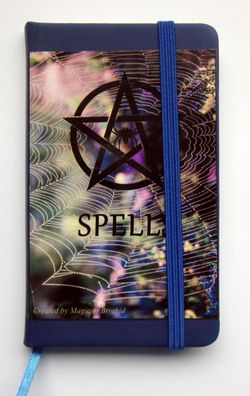 Spell Book SPIDER WEB DIN A 7 Pentagramm Notizbuch Hexenbuch Schreibbuch