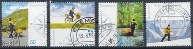 Auswahl. Bund 2447/48 + 2481/82, sauber gestempelt, siehe Bilder.
