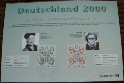 Sonderausgaben Bund Freimarken DM/ Euro, Jahr 2000, siehe Bilder
