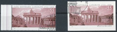 Bund Nr. 2634 & Nr. 2636 mit SR. & SK., sauber gestempelt, siehe Bild.