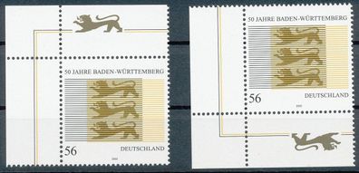 Bund Nr. 2248, Ecke 2/4, einwandfrei postfrisch, siehe Bild.