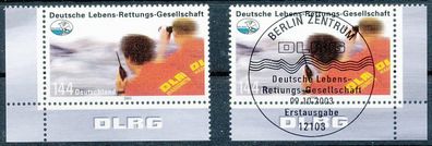 Bund Nr. 2367, mit Ecke 3/4, einwandfrei postfr. & sauber gest., siehe Bild.