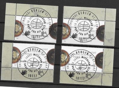 Bund Nr. 2711, Ecke 1,2,3,4, SST. Berlin, siehe Bild.