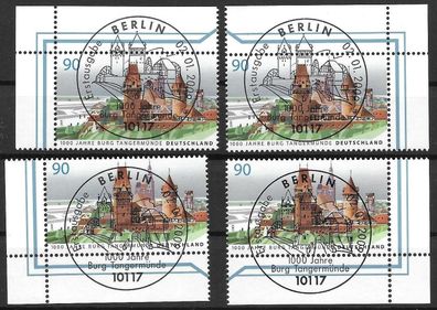 Bund Nr. 2712, Ecke 1,2,3,4, SST. Berlin, siehe Bild.