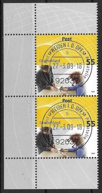 Bund Nr. 2724, Ecke 1,4, Versandstellenstempel Weiden, siehe Bild.