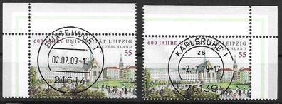 Bund Nr. 2745, Ecke 1,2, Ersttagsstempel Buxtehude 1 & Karlsruhe 1, siehe Bild.
