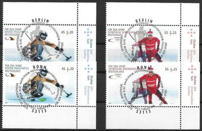 Bund Nr. 2781/82, Ecke 2,4, SST. Berlin & Bonn, siehe Bild.