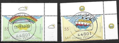 Bund Nr. 2786/87, Ecke 2, Ersttagsstempel Bochum 25, siehe Bild.