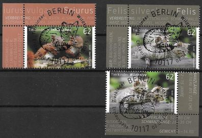 Bund Nr. 3129/30, Ecke, 1,4, SST. Berlin, siehe Bild.