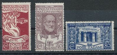 Italien Nr. 157/59, sauber gestempelt, siehe Bild.